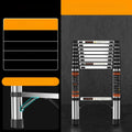 Retractable Portable Folding Ladder Household Simple Thickened Telescopic Vertical Ladder Engineering Loft Hidden Lift Ladder