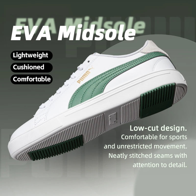 Puma Men's and Women's Shoes, Sports Shoes, Outdoor Casual Shoes, Couple Shoes, Breathable White Shoes, Low-Top Men's Skateboard Shoes 374902-20
