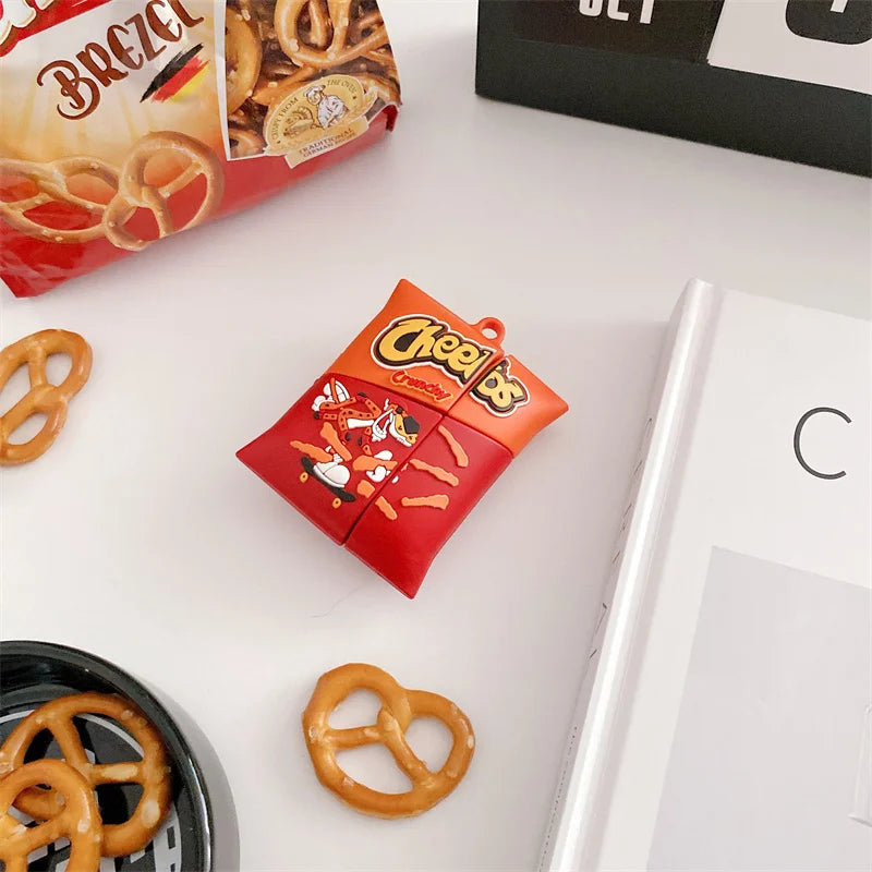 3D Chips French Fries Cartoon Cute Earphone Case for AirPods 4 2024 Wireless Headphone Cover for AirPods Pro 3 for AirPods 3