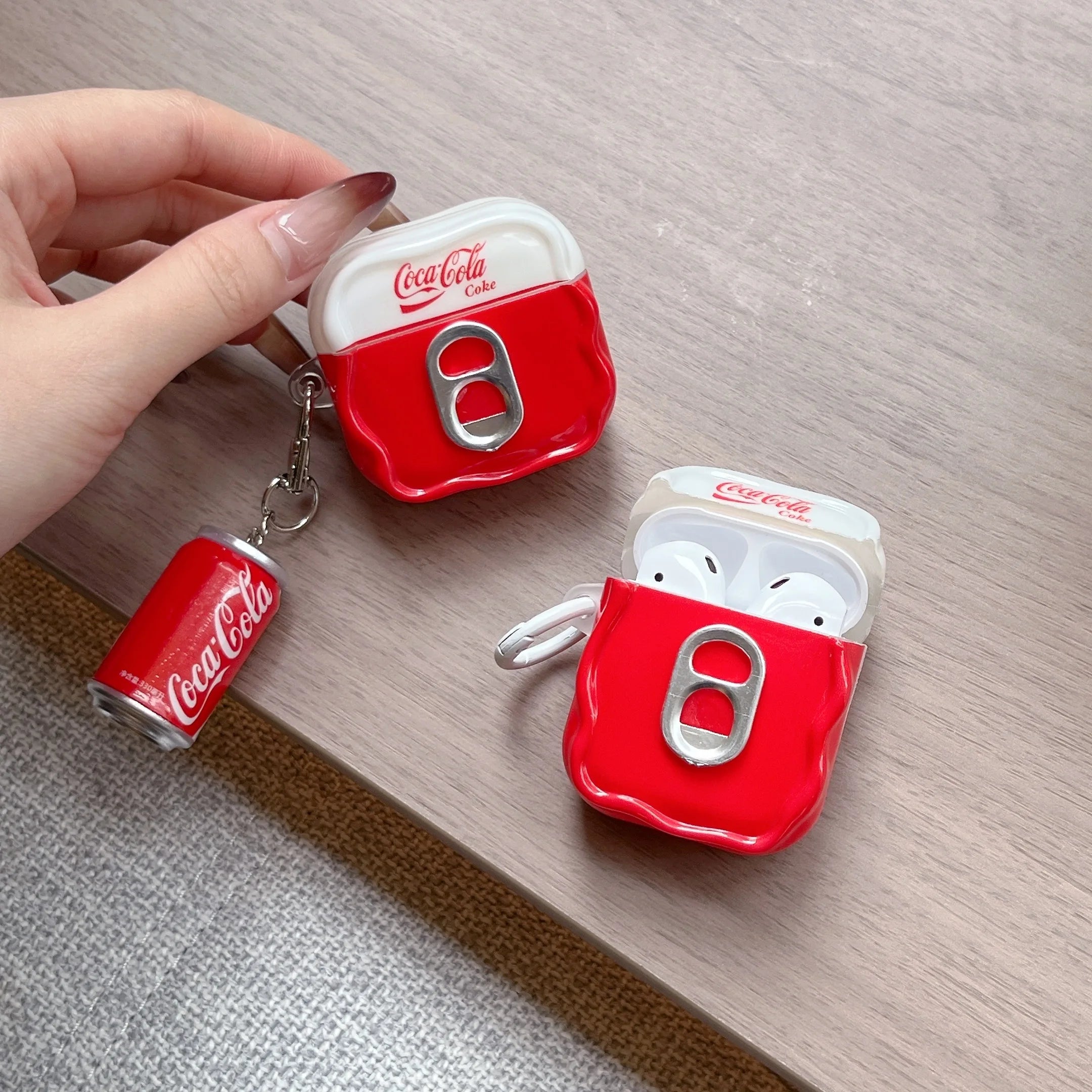 3D Fun Cola Earphone Men's Women's Protective Cover Suitable for Airpodspro3 pro2 pro Airpods4 3 2 1 Shockproof Protective Cover