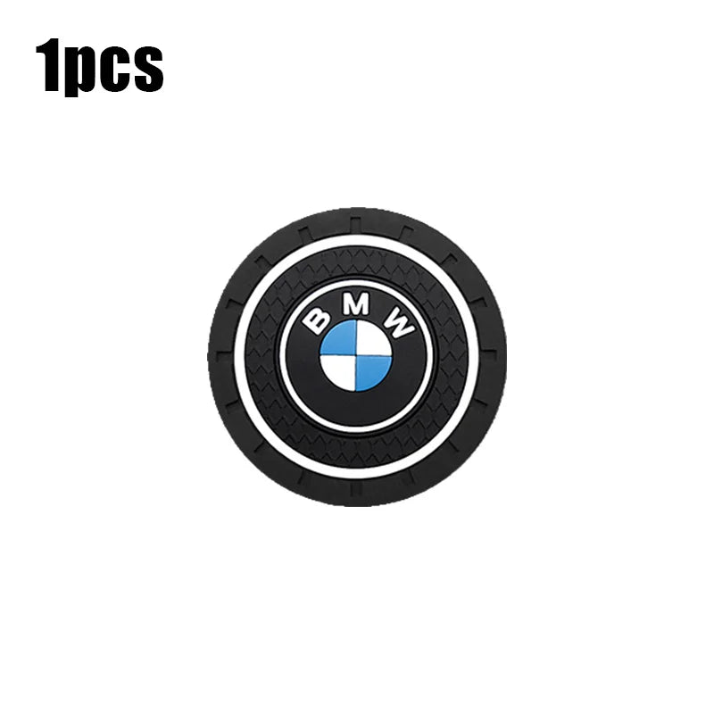 Car Water Coasters Non-slip Water Cup Anti Slip Mat For BMW M E46 E90 E60 F10 F30 E39 E36 F20 E87 G30 E92 E91 Interior Accessory