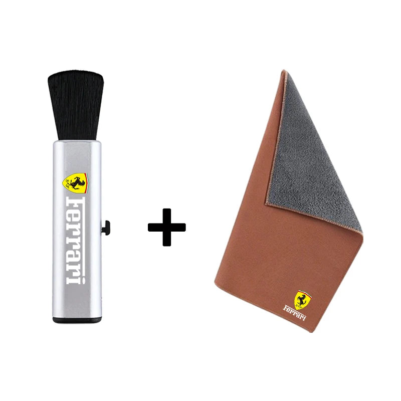 Car Interior Cleaning Soft Brush With Car Wash Towel Microfiber Cleaning Cloth For Ferrari 458 488 599 612 FF F12 SF90XX Sport
