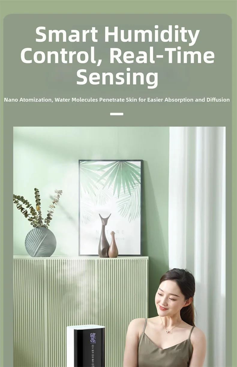 7L Floor Standing Humidifier with Remote Control Baby Room Humidifier Ultra Quiet Quiet Floor Humidifier For Living Room