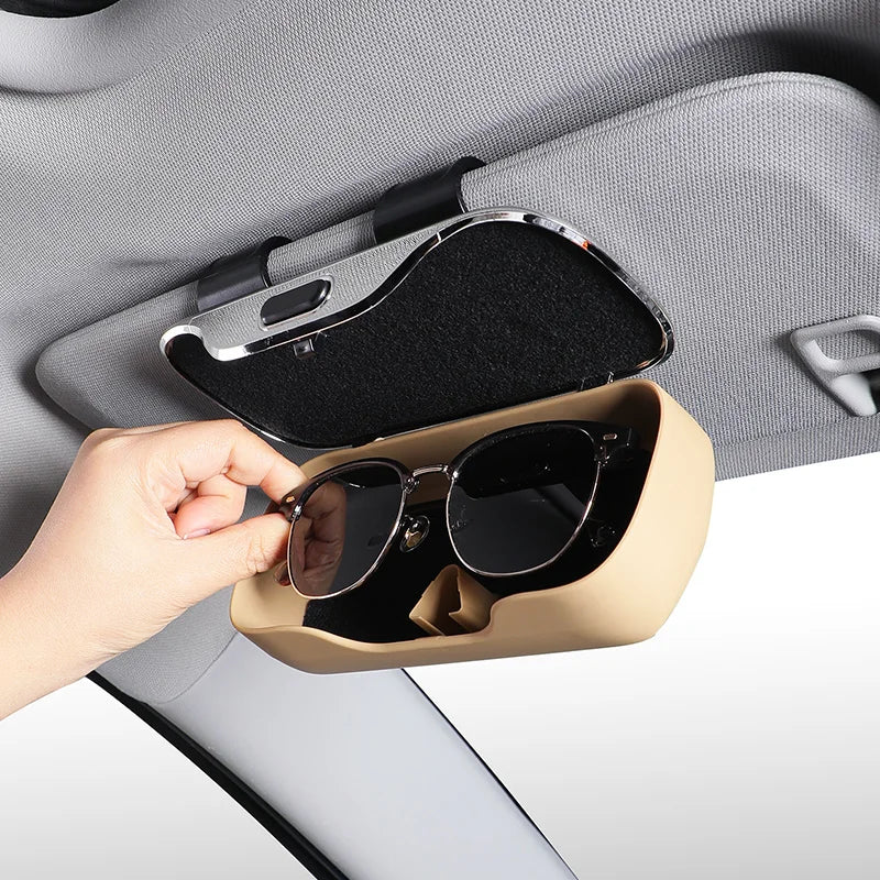 Leather Car Glasses Case For Toyota Yaris Cross Sienna 2025 New Style Premium Auto Glasses Frame Toyota Yaris Cross Accessories