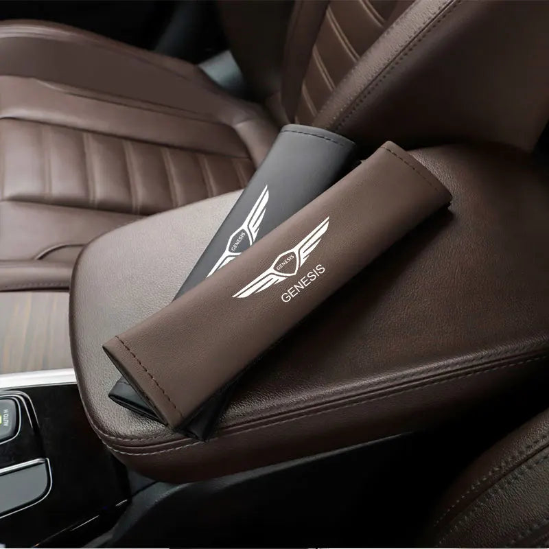 1Pcs Car Seat Safety Belt Shoulder Cover Auto Accessories For Genesis G80 GV70 GV80 GV60 G70 Essentia Neolun G90 GV90