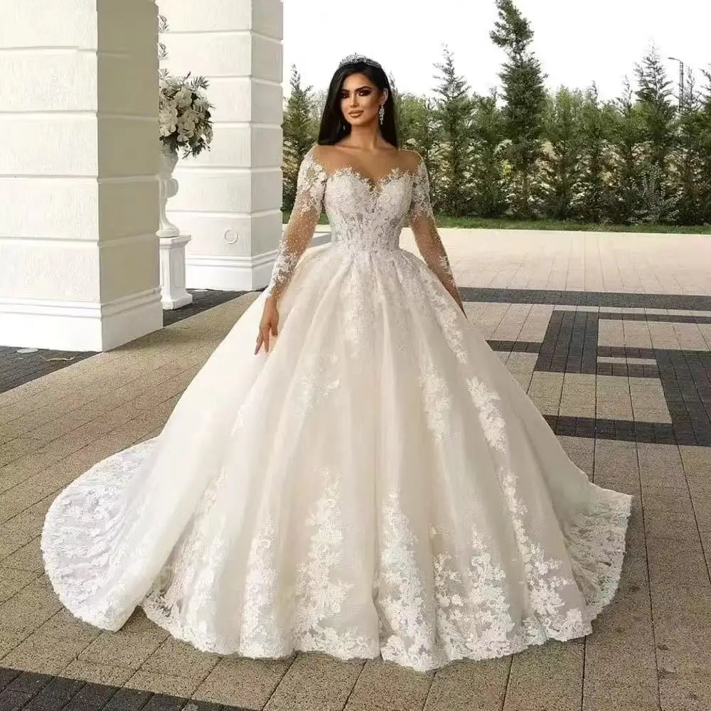 customized sweetheart bridal gown