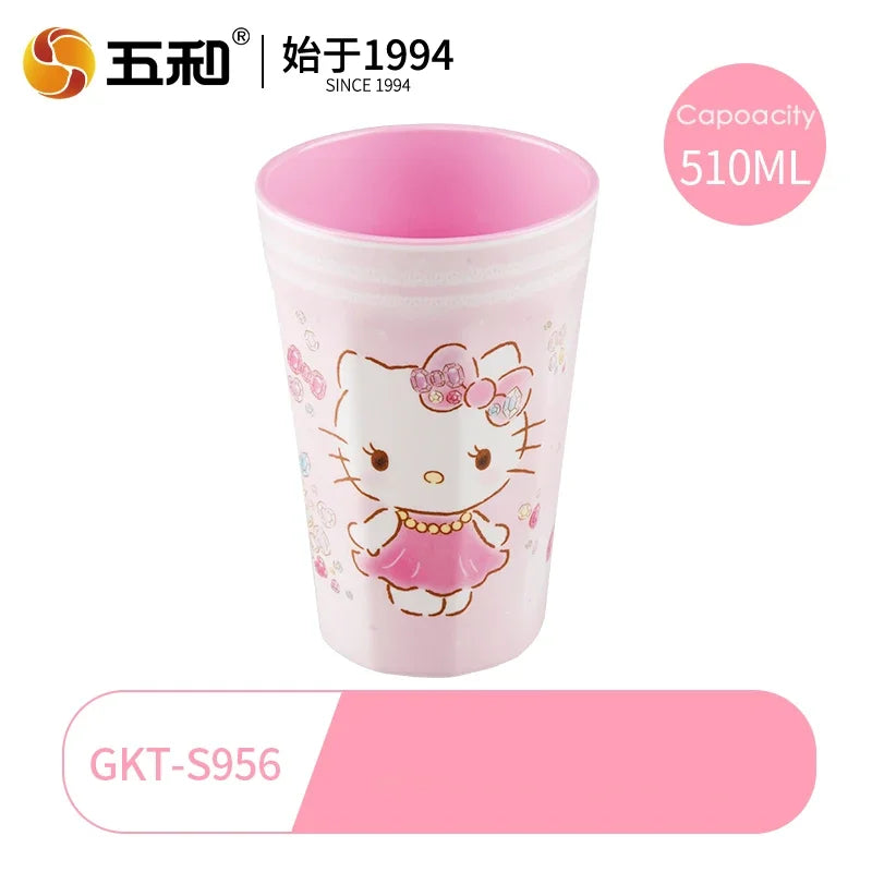 For Hello Kitty Children Tableware Cartoon Irregular-shaped Bowls Anti-scald Dining Plates BPA Free Baby Food Supplement Bowls