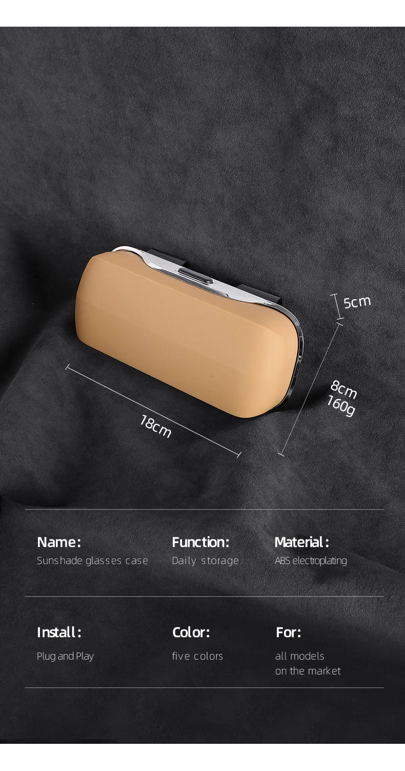 Exclusive for Tesla model 3 model Y model S model X Cybertruck Sunglasses Holder Sun Visor Clip On ABS Eyeglass Case