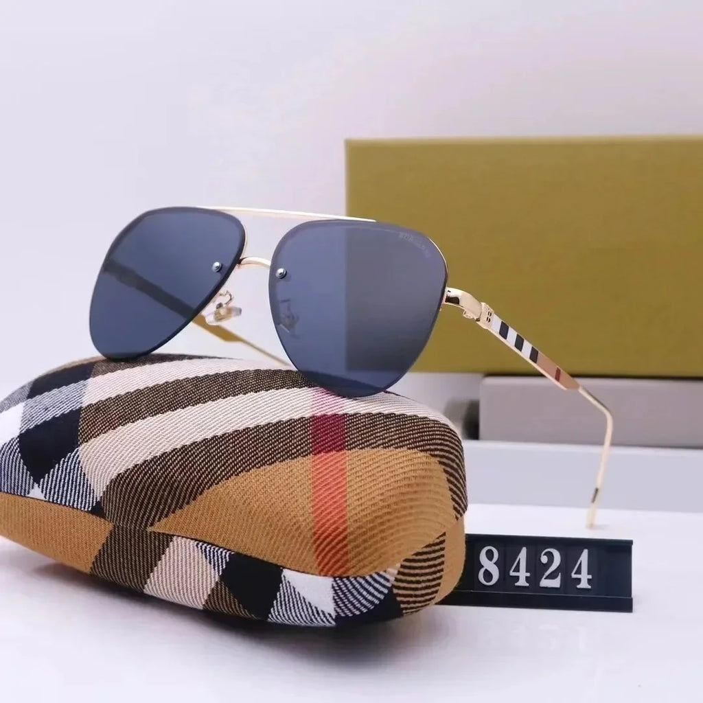 New European and American large frame sunglasses for men and women, classic and fashionable glasses
