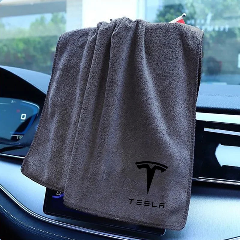 High Quality Microfiber Car Wash Towel Drying Cloth Cleaning Towel for Tesla Model 3 Model Y Model S X SpaceX Cybertruck Juguete