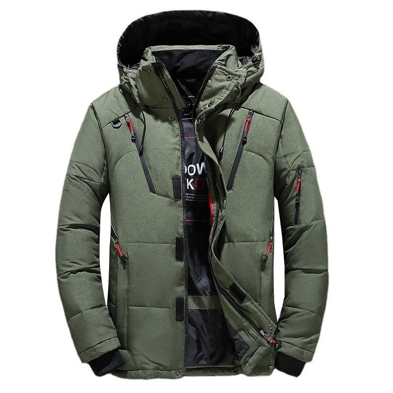 Men's Outdoor Mountain Ski Jacket Windproof Snow Costume Sports Snowboard Clothing Winter Warm Down Ski Suit Men