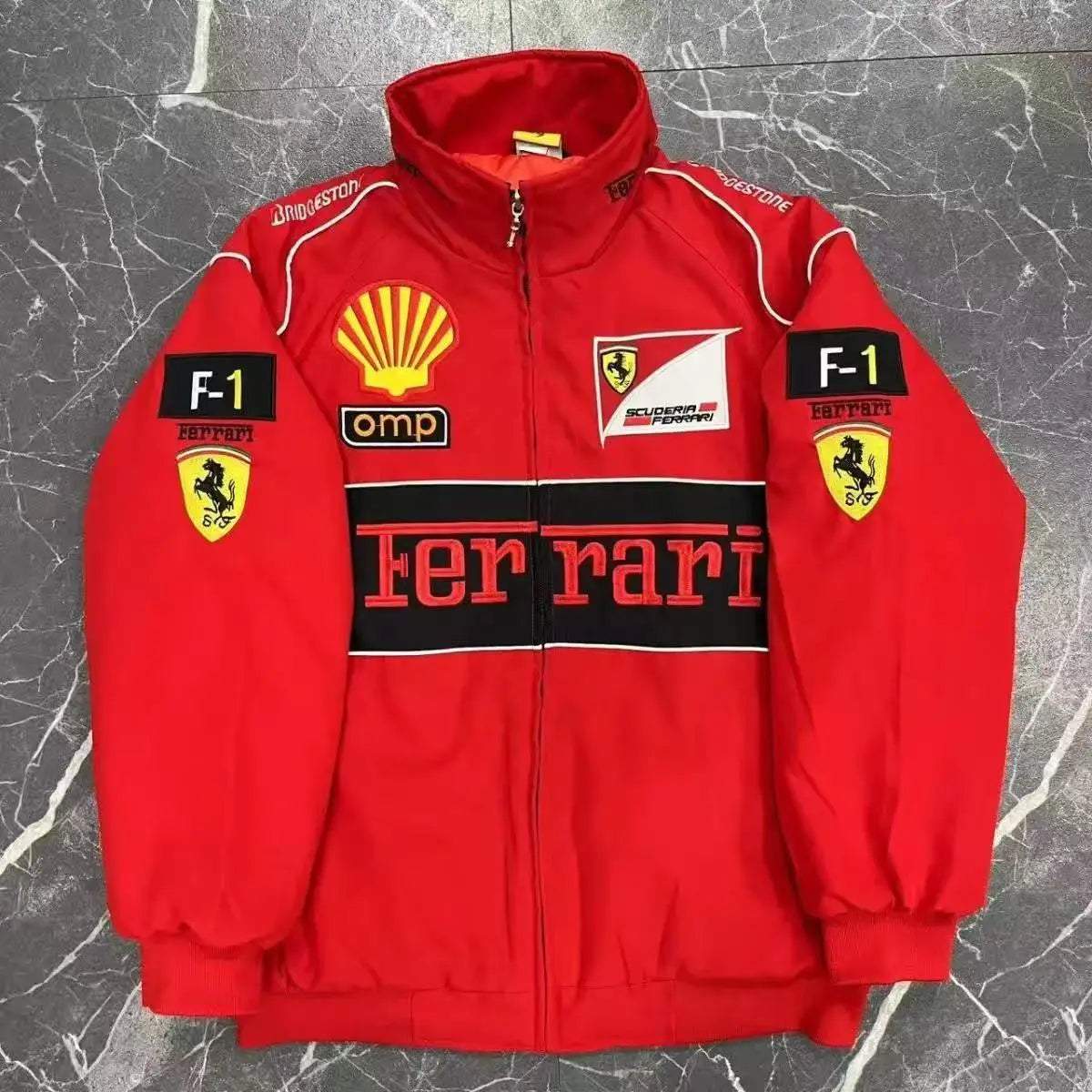 High-Quality F1 Racing Embroidered Jacket Locomotive Riding Jacket Couple Coat For Ferrari F430 488 Stradale Roma F8 Spider SF90
