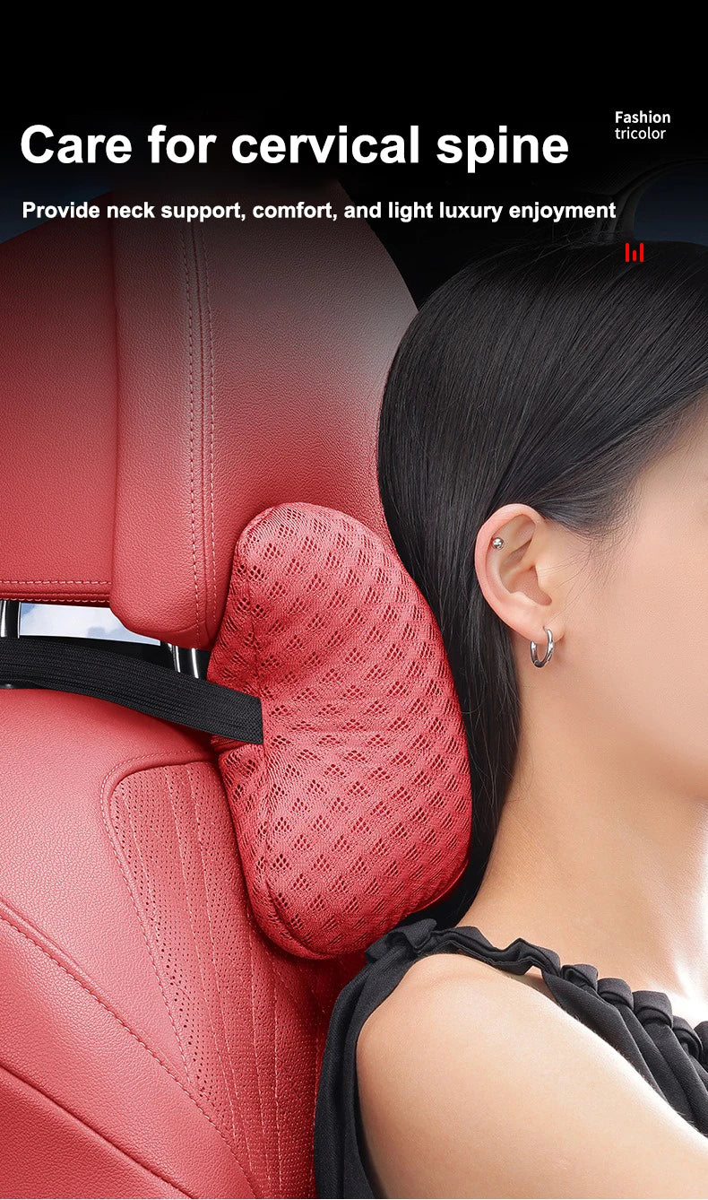 1pcs Car Headrest/Lumbar Support Neck Pillow Waist Cushion For Honda Civic Accord Vezel Fit CRV HRV Crz Hrv Polit Jazz Jade