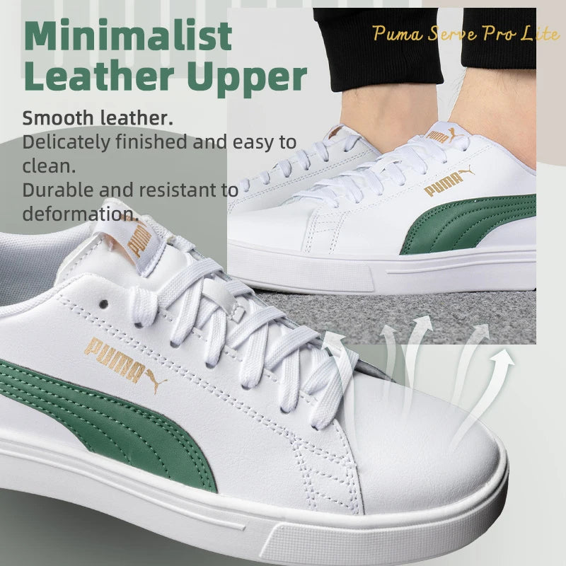 Puma Men's and Women's Shoes, Sports Shoes, Outdoor Casual Shoes, Couple Shoes, Breathable White Shoes, Low-Top Men's Skateboard Shoes 374902-20