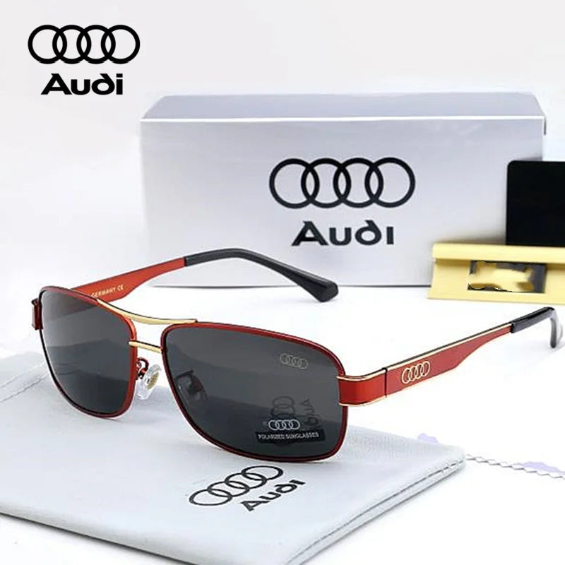 AUDI Luxury Sunglasses High End for Men Women Polarized UV400 Driving Glasses Classic Style Premium Quality Fashion Design 54