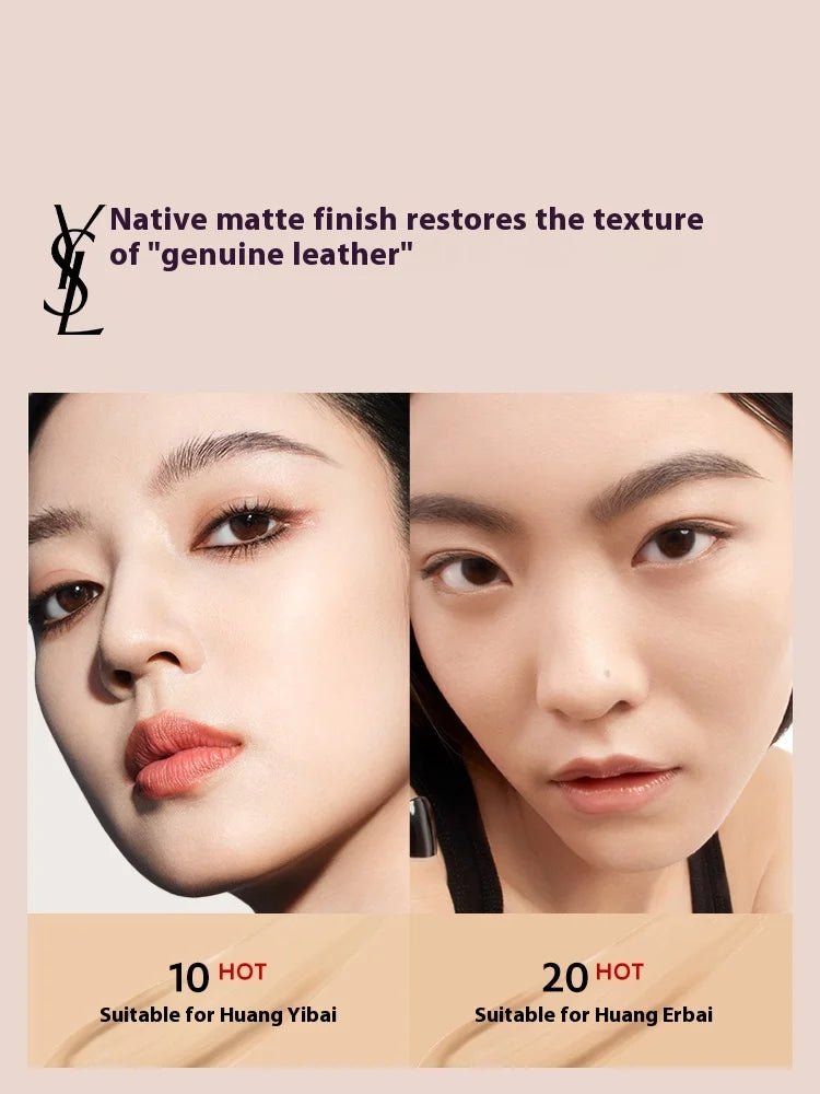 YSL New Leather Cushion - High Coverage, Transfer - Resistant, Perfect Birthday Makeup Gift for Her