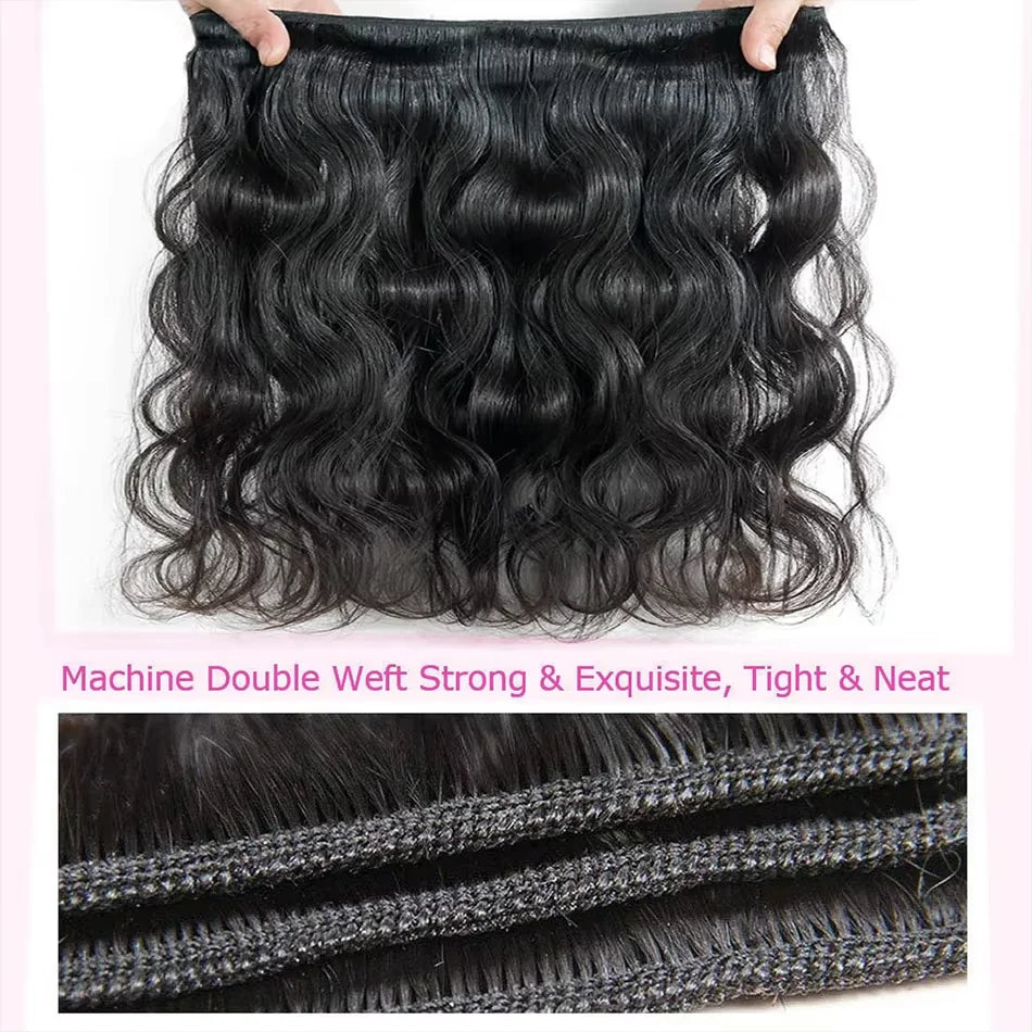 16A Body Wave Bundles Human Hair 40 Inch Remy Brazilian Virgin Weave Hair 3 4 5 Pcs 100% Unprocessed Raw Hair Bundles Extensions