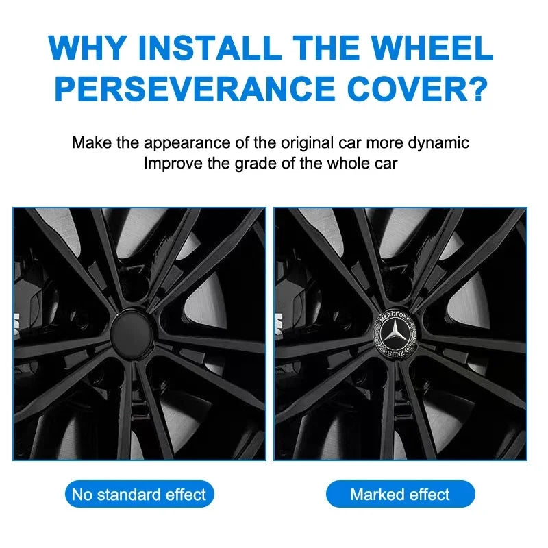 4Pcs 73mm Car Wheel Center Hub Caps Replacement Parts For Mercedes Benz AMG W203 W206 W220 W205 W211 W212 W201 W168 GLE GLS CLS