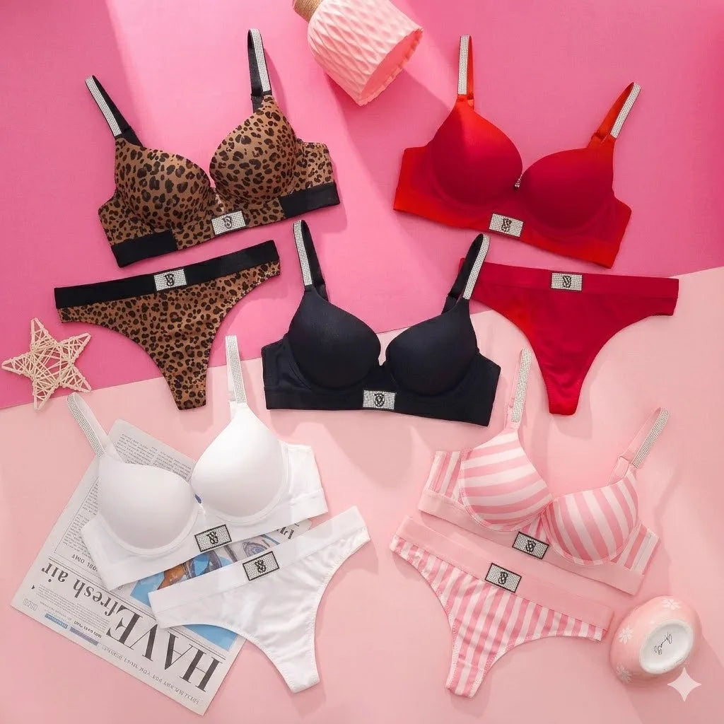 Victoria s Secret Women Push Up Wireless Comfortable Everyday Lingerie Underwire Seamless Lace Bra And Panty Set