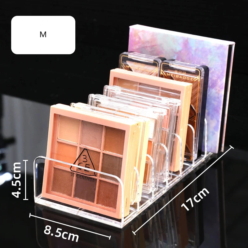 Eyeshadow Palette Organizer Eyepowder Storage Tray Cosmetics Rack Makeup Tools Compartment Holder For Women makeup organizer