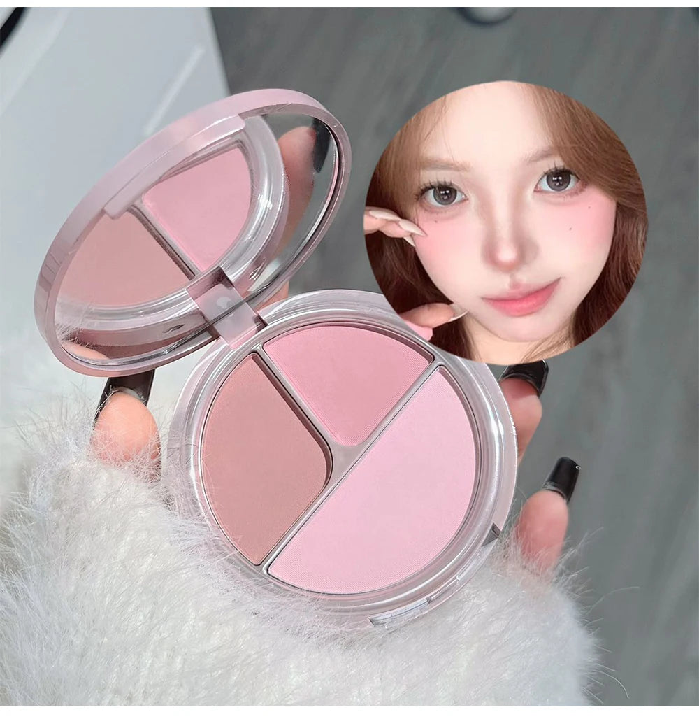 ART VALUE 7PC Makeup Sets Include 3 Colors Lip Mud,1 Pressed Powder,1 Blush,1 Eyeshadow Palette,1 Necklace Beauty Makeup Sets