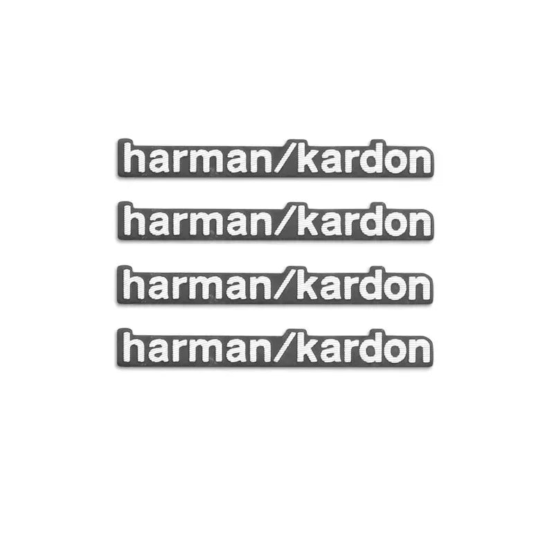 Harman Kardon Badge aluminum 3D car audio sticker For BMW M Renault Toyota Ford Skoda Opel Mitsubishi Hyundai Tesla Audi RS
