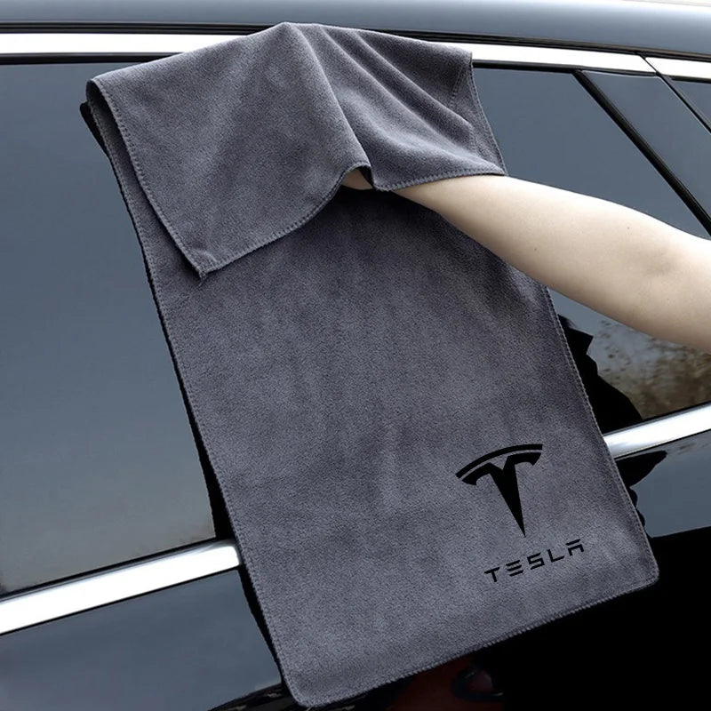 High Quality Microfiber Car Wash Towel Drying Cloth Cleaning Towel for Tesla Model 3 Model Y Model S X SpaceX Cybertruck Juguete