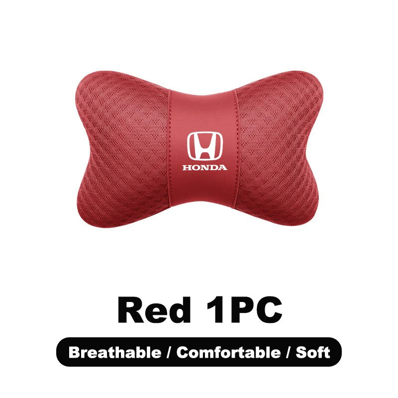 1pcs Car Headrest/Lumbar Support Neck Pillow Waist Cushion For Honda Civic Accord Vezel Fit CRV HRV Crz Hrv Polit Jazz Jade