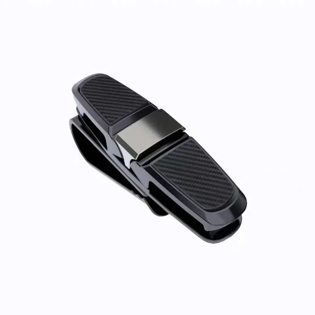 80-degree Rotating Multi-functional Car Eyeglass Storage Clip Bidirectional Automobile Eyeglass Clip Holder for Easy Access