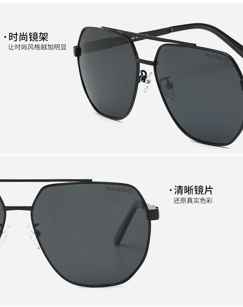 Car Luxury Men Polarized Sunglasses Anti Glare Driver Goggle For Maserati Quattroporte Spyder Levante Coupe GranTurismo