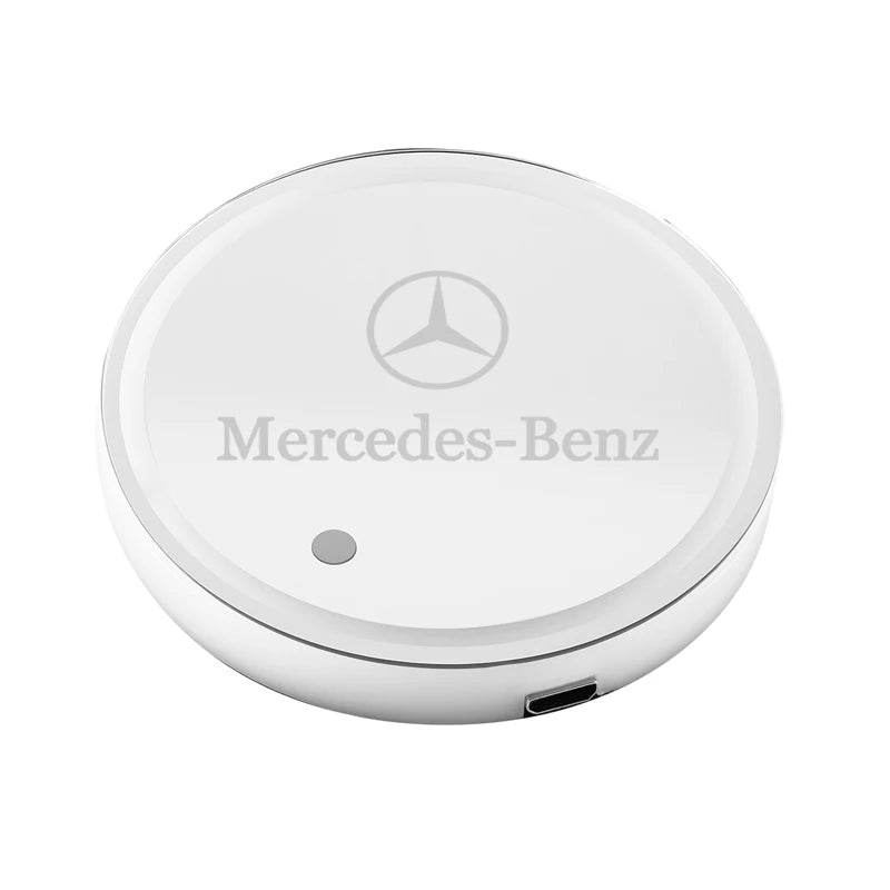 Car Glowing Coasters LED Light Water Cup Mat For Mercedes Benz AMG W203 W206 W220 W205 W211 Car USB Charging Coasters keychain