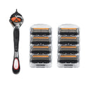 Hot Selling Manual Razor for Men Five Layer Blade Stainless Steel Blades No Skin Damage Old Style Blades Shaver Heads Razor