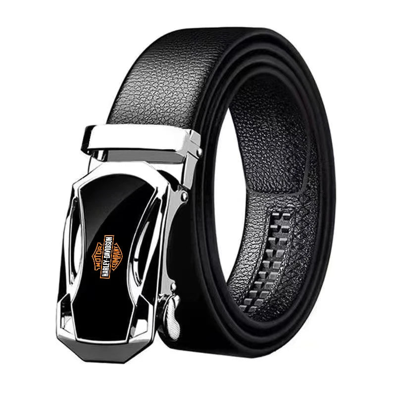 Fashion Business Men's Belt Luxury Belt Automatic Buckle Jeans Belt For Harley Davidson Softail Sportster VRSC Touring X48 883