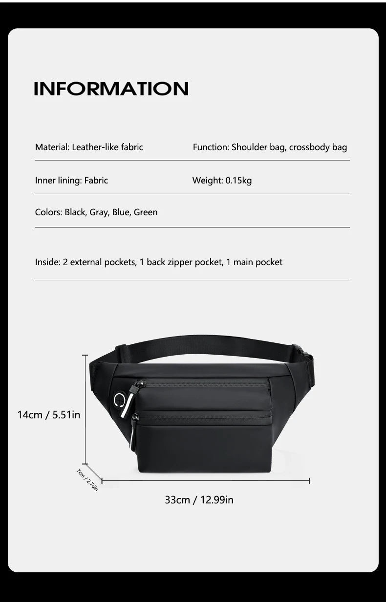 Fashion Men's Waist Bag Outdoor Sports Crossbody Bag Chest Packs For Ferrari F430 Stradale 458 488 599 612 F8 FF Charles Leclerc