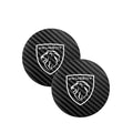 2Pcs Car Coasters Leather Water Cup Mat Auto Accessories For Peugeot 408 4008 308 3008 Rifter 5008 508 2008 208 301 RCZ 407 108