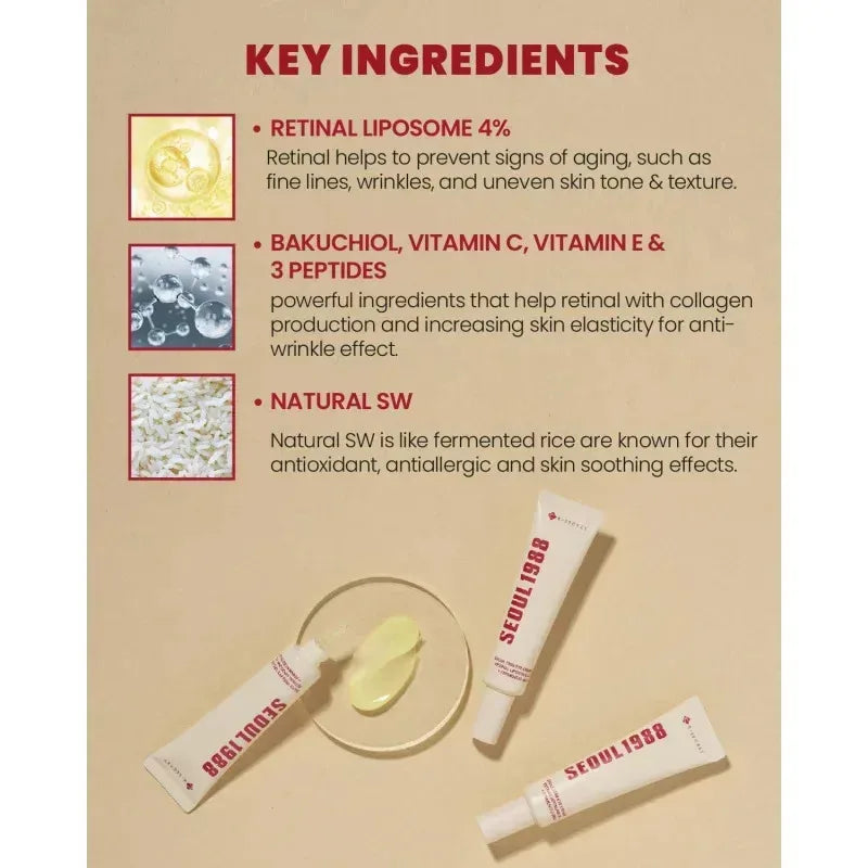 KSECRET SEOUL 1988 Eye Cream Retinal Liposome 4% Anti Aging Wrinkle Care 30ml