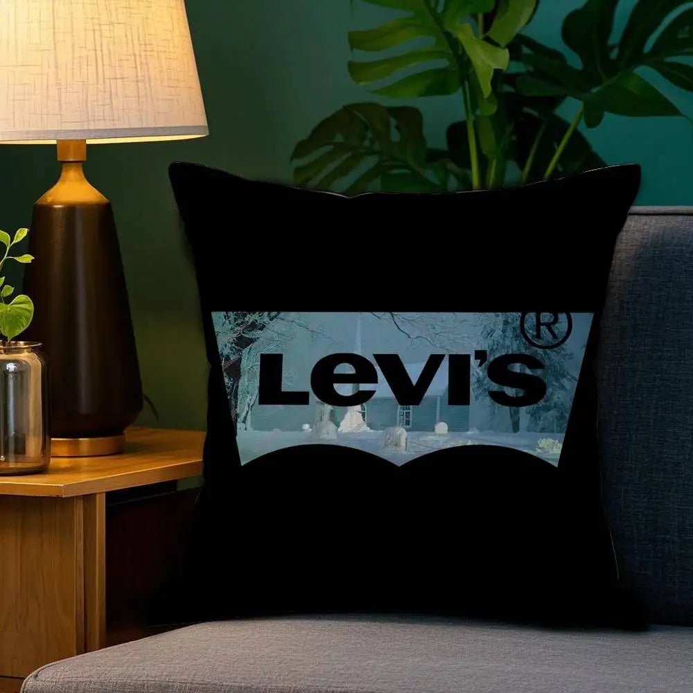 Luxury L-LEVisS Pillow Case Sofa Living Room Bedroom Double-sided Printing Square Cushion Nap Time Cushion Cover