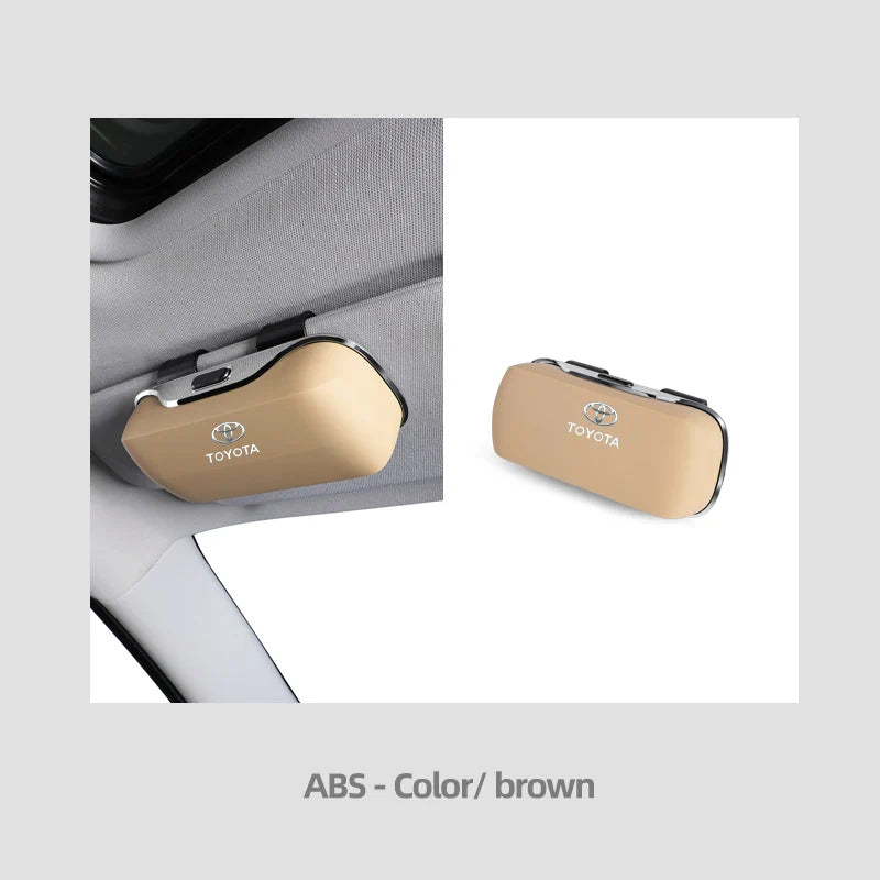 Leather Car Glasses Case For Toyota Yaris Cross Sienna 2025 New Style Premium Auto Glasses Frame Toyota Yaris Cross Accessories