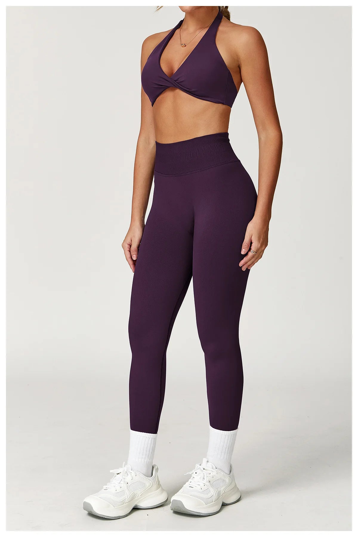 Seamless Yoga Set Gym Clothes 2PCS Women Sportswear Yoga Suits Tracksuits Fitness Long Sleeved Jacket Sports Bra Gym Leggings