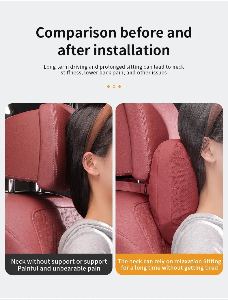 Car Suede Ventilate Headrest Seat Waist Cushion Pillow Jeep Wrangler Grand Cherokee Renegade Compass Gladiator Patriot Commander