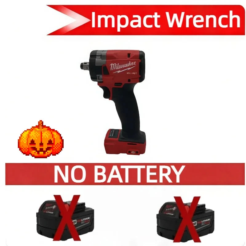 Milwaukee  Electric Cordless Wrench Brushless Screwdriver Impact Drill Power Tools Car Truck Repair For 18V Battery
