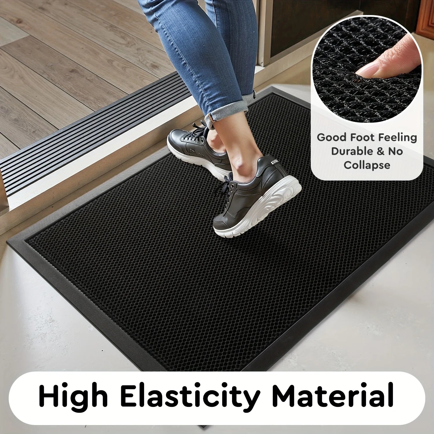 Non-slip Outdoor Elastic Carpet Front Doormat Comfortable Resilient Carpet Entrance Door Mat High Elasticity Floor Mat
