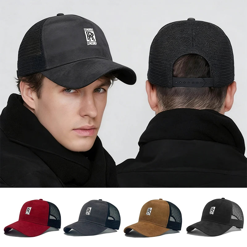 Adjustable Car Outdoor Sports Casual Sunscreen Hat Breathable Baseball Cap For Rolls-Royce Cullinan Phantom Ghost Wraith Dawn