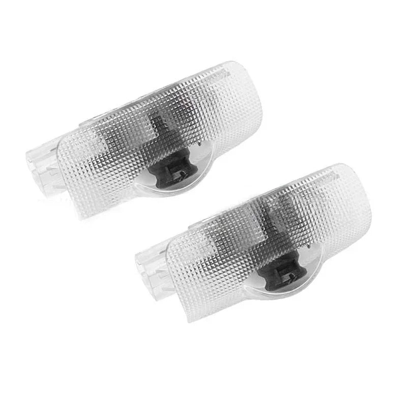 2PCS LED door Logo welcome Lamp light For Toyota Camry Highlander Land Cruiser Prado Avalon Reiz Rav4 Crown CHR Prius accessory