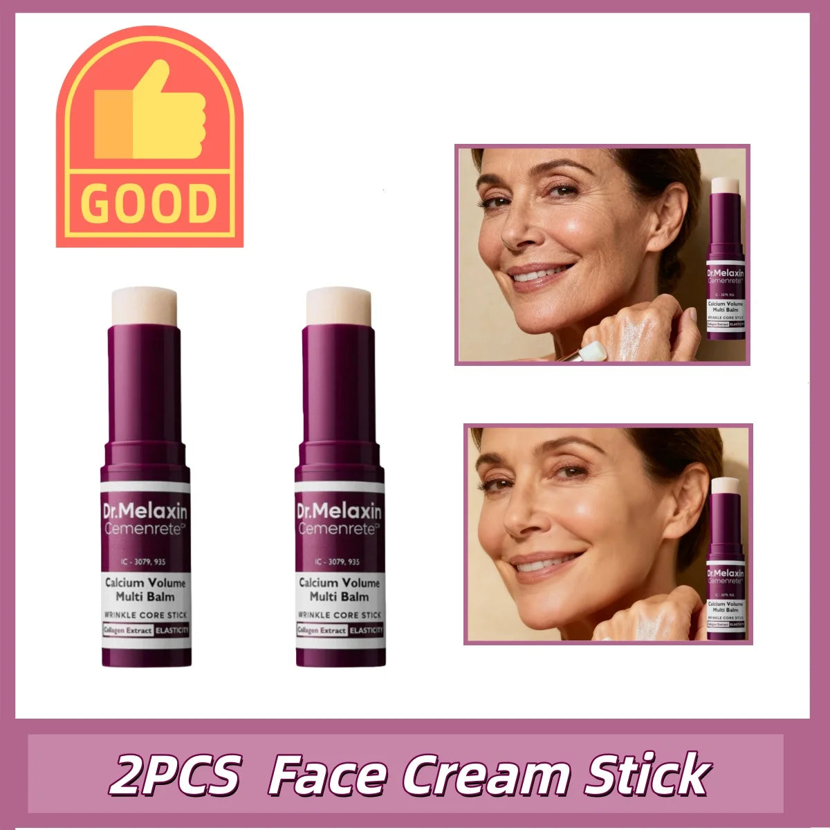 Dr. Melaxin Korean Multi-function Moisturizing Face Cream Stick Smooth Eye Wrinkle Firming Eye Skin Cream Daily Skin Care