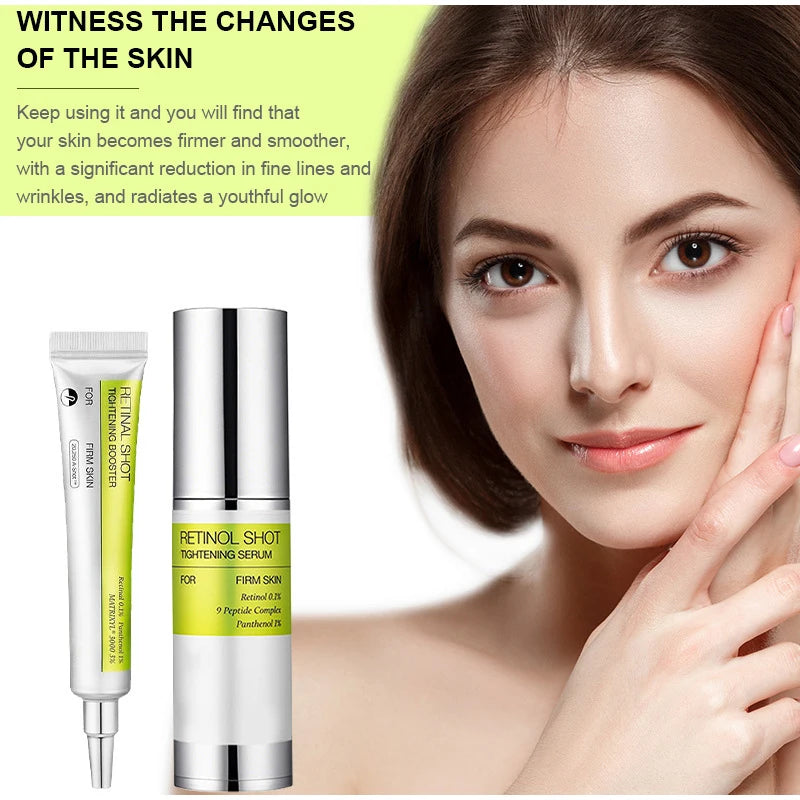 Korean Retinol Shot Eye Tightening Moisturizing Booster Cream,Facial Moisturizing Serum,,Reduce Wrinkles & Fine Lines,Anti-Aging