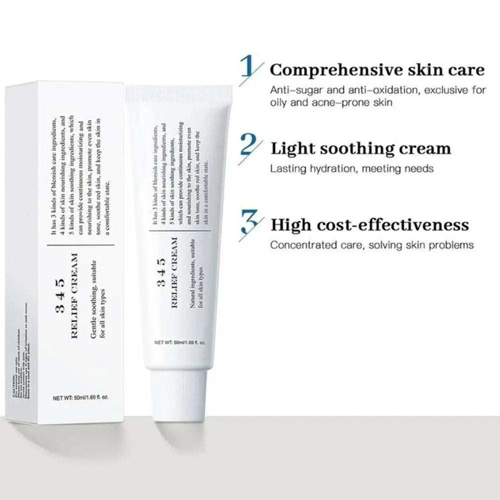 Dr Althea 345 Relief Cream Antioxidant Soothing Moisturizing Repair Skin Barrier Reduce Redness Brightening Korean Skin Care