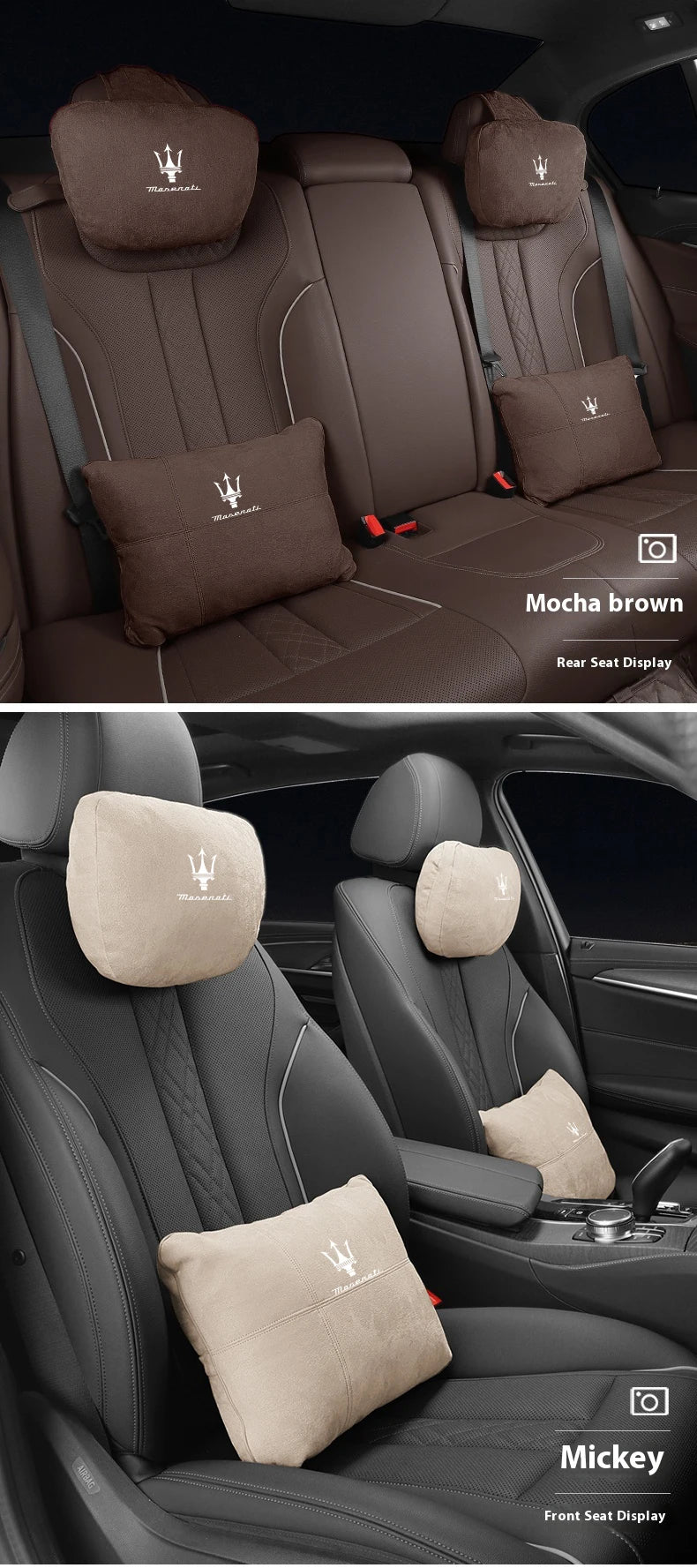 Maserati car neck support cushion 