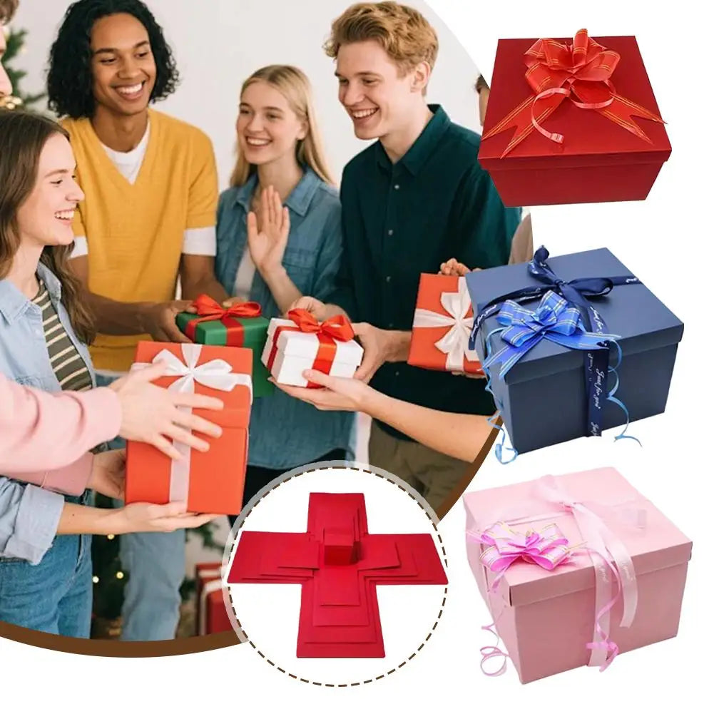 Creative 5-Layer Explosion Gift Box Ceremonial Various Gifts By Yourself Mysterious For Birthday Wedding Self-made Gift Box