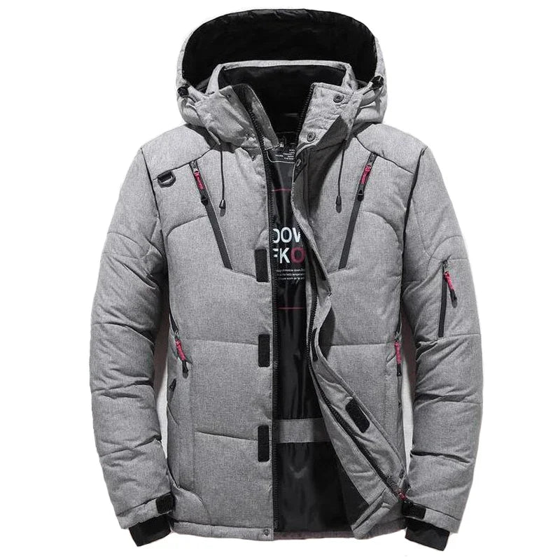 Winter Jacket Men Casual Down Warm Hooded Coats Mens Fashion Outwear Windbreaker Thicken Parkas Casaco Masculino Brand Clothing